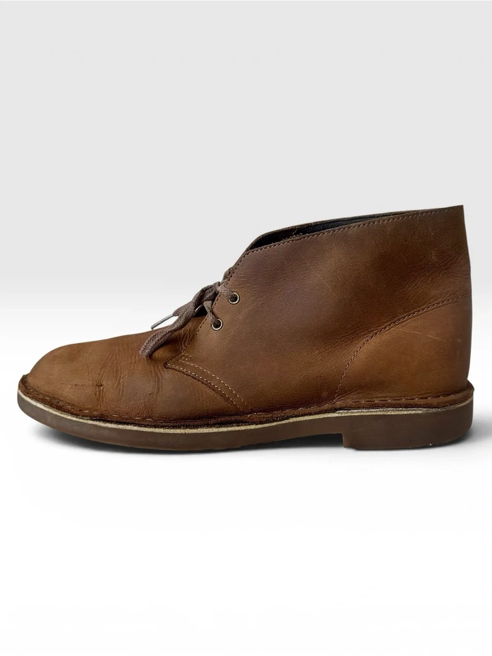 Clarks Menikok Mills Leather Desert Chukka Boots Brown Men’s 10.5 M 82286